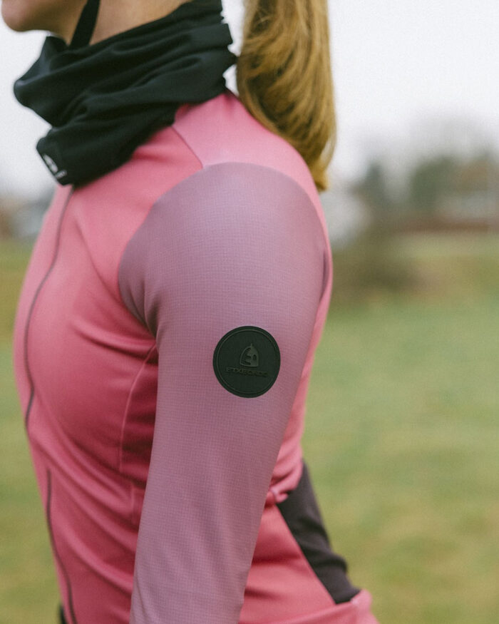 ETXEONDO Chaqueta Mujer Gaude Gore-Tex Windstopper salmón / caldera - Imagen 4