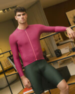 ETXEONDO Maillot Manga Larga Hombre Kena frambuesa / rosa neon - Imagen 4