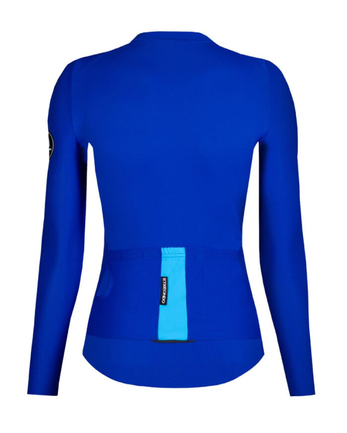 ETXEONDO Maillot Manga Larga Mujer Kena azul tinta / azul cielo - Imagen 2