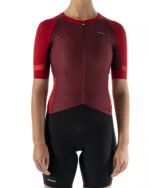 ETXEONDO Maillot Manga Corta Mujer Mendia granate / rojo - Imagen 3