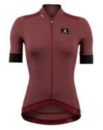 ETXEONDO Maillot Manga Corta Mujer Ondara granate