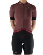 ETXEONDO Maillot Manga Corta Mujer Ondara granate - Imagen 3