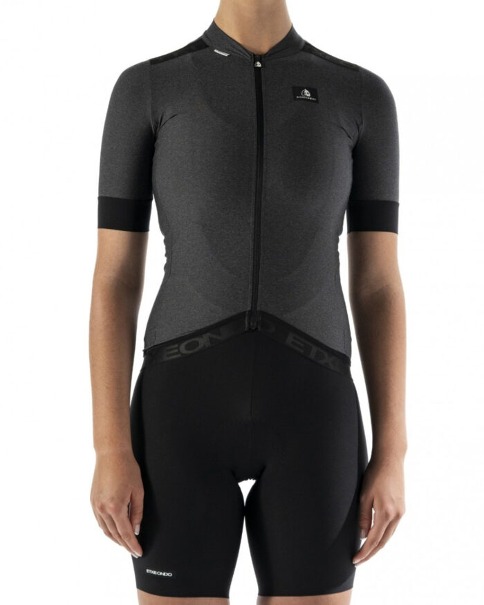 ETXEONDO Maillot Manga Corta Mujer Ondara negro - Imagen 3