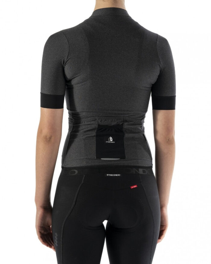 ETXEONDO Maillot Manga Corta Mujer Ondara negro - Imagen 4