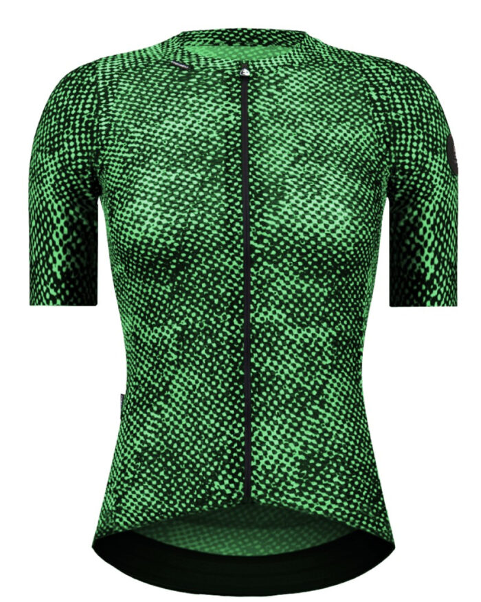 TRAMA-FEM-VER-1 ETXEONDO Maillot Manga Corta Mujer Trama verde - Imagen 1