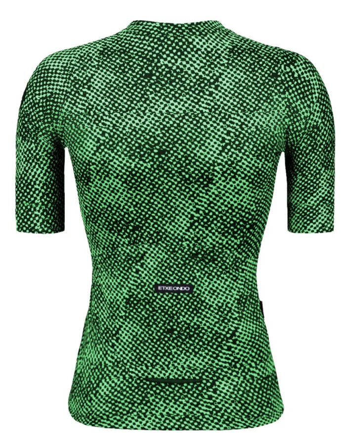 ETXEONDO Maillot Manga Corta Mujer Trama verde - Imagen 2
