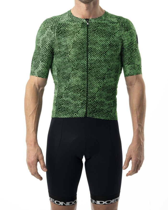ETXEONDO Maillot Manga Corta Hombre Trama verde - Imagen 3