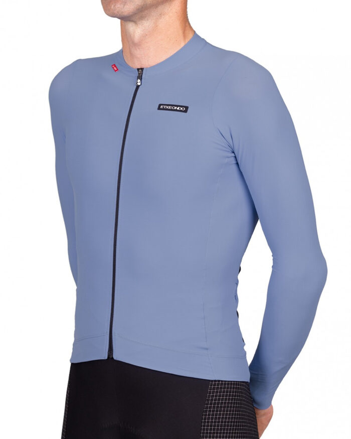 ETXEONDO Maillot Manga Larga Hombre Alde azul purpura - Imagen 3