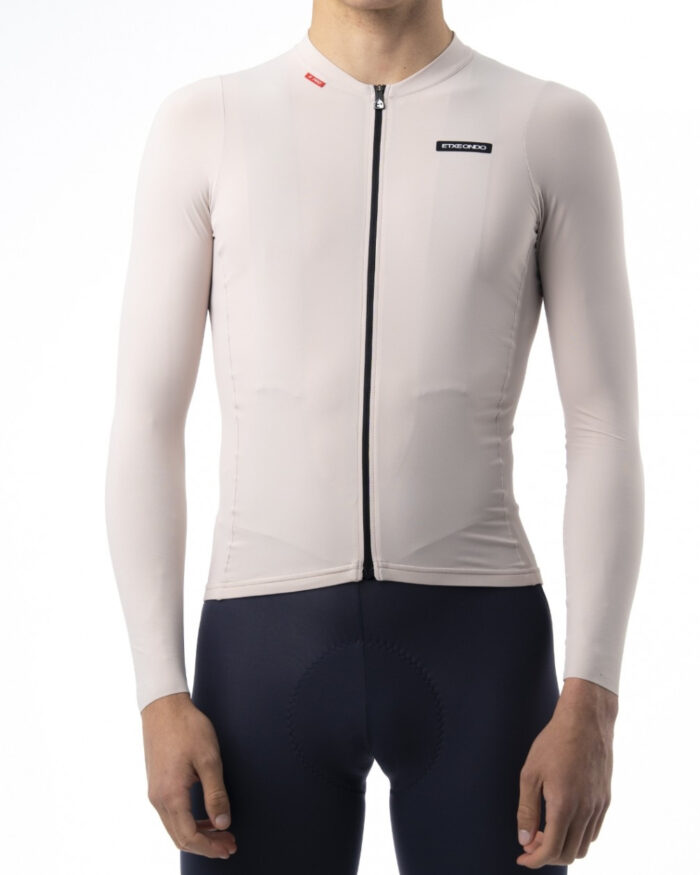 alde-h-bei-1 ETXEONDO Maillot Manga Larga Hombre Alde beige - Imagen 1