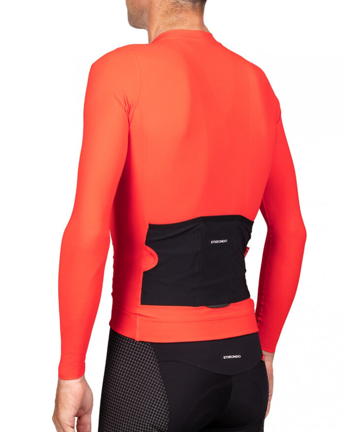 ETXEONDO Maillot Manga Larga Hombre Alde naranja - Imagen 2