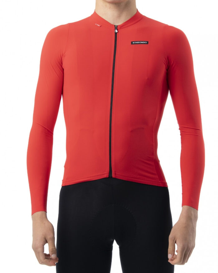 ETXEONDO Maillot Manga Larga Hombre Alde rojo - Imagen 3