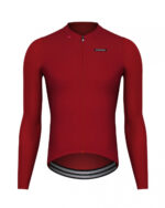 ETXEONDO Maillot Manga Larga Hombre Alde rojo carmin
