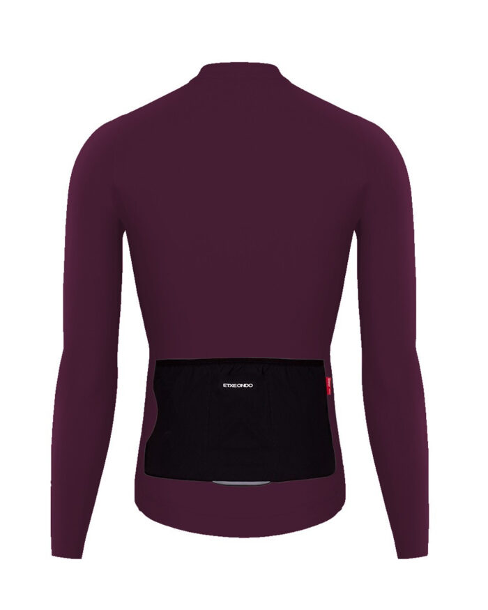 ETXEONDO Maillot Manga Larga Hombre Alde vino - Imagen 2