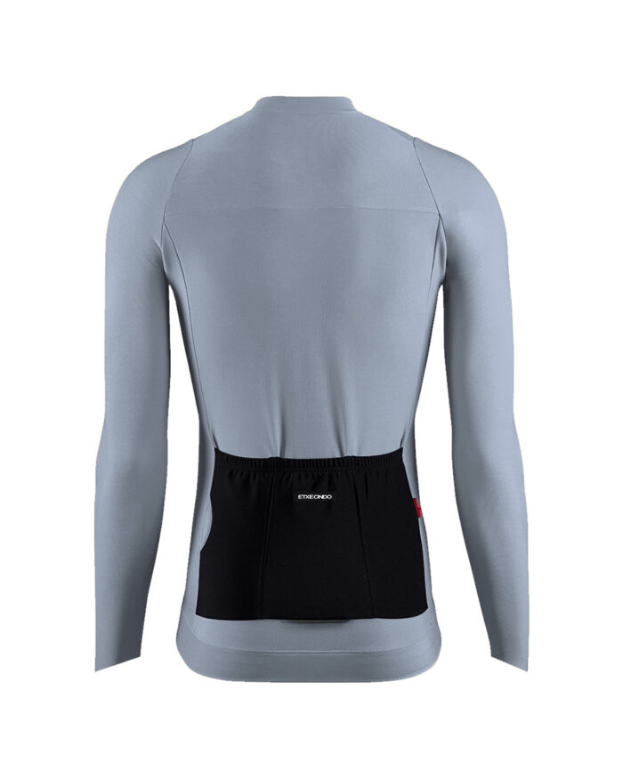 ETXEONDO Maillot Manga Larga Hombre Alde Thermo BI gris piedra - Imagen 2