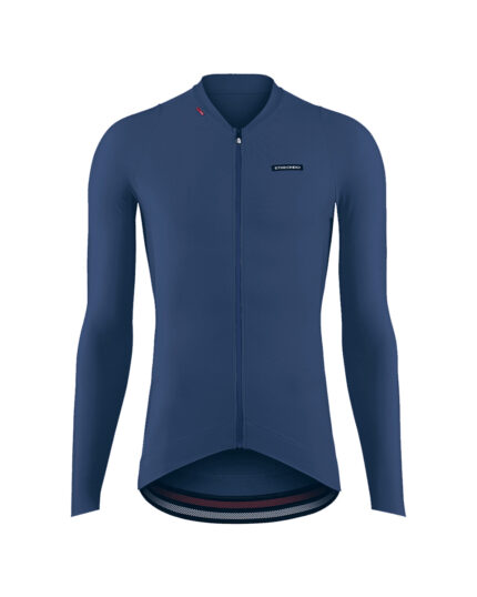 ETXEONDO Maillot Manga Larga Hombre Alde Thermo BI azul marino