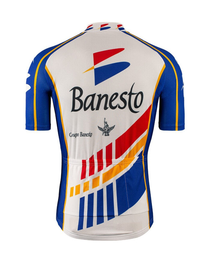 ETXEONDO Maillot Manga Corta Hombre Banesto azul / blanco - Imagen 2