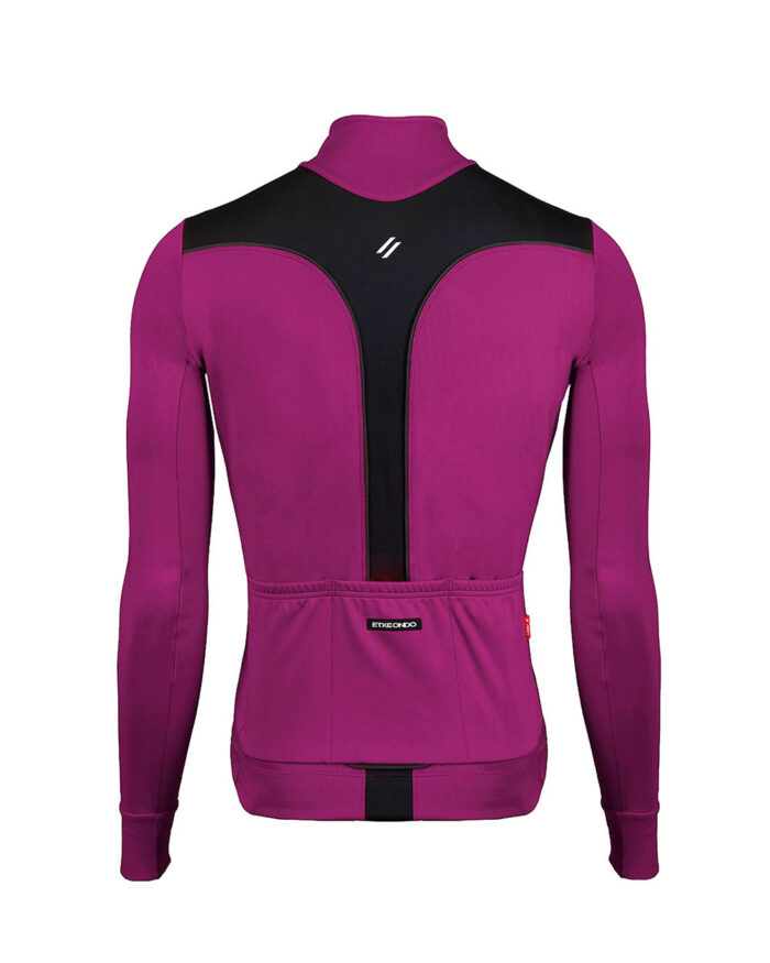 ETXEONDO Chaqueta Hombre Dena Gore-Tex Windstopper burdeos / negro - Imagen 2