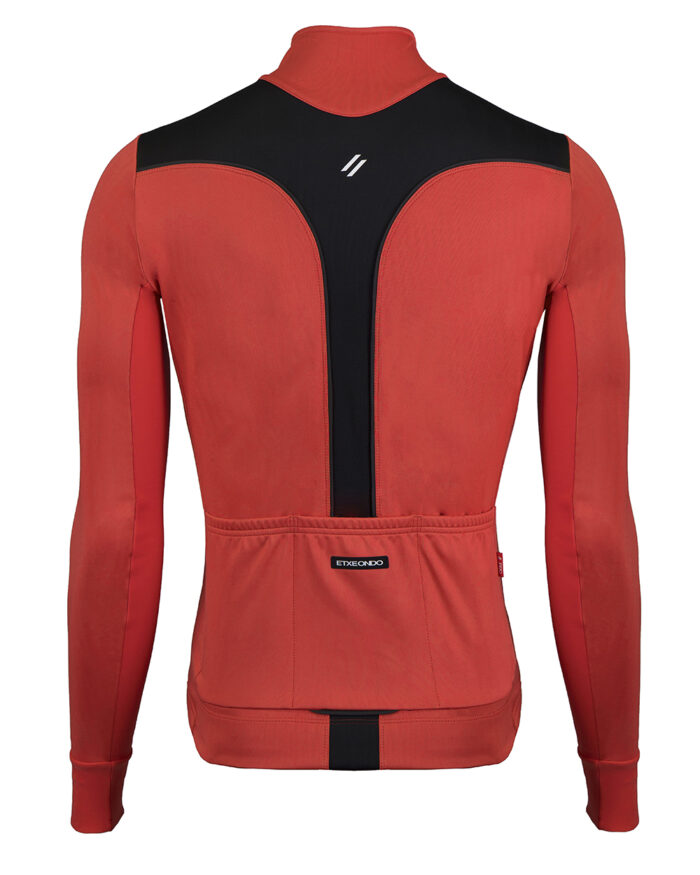 ETXEONDO Chaqueta Hombre Dena Gore-Tex Windstopper rojo / negro - Imagen 2