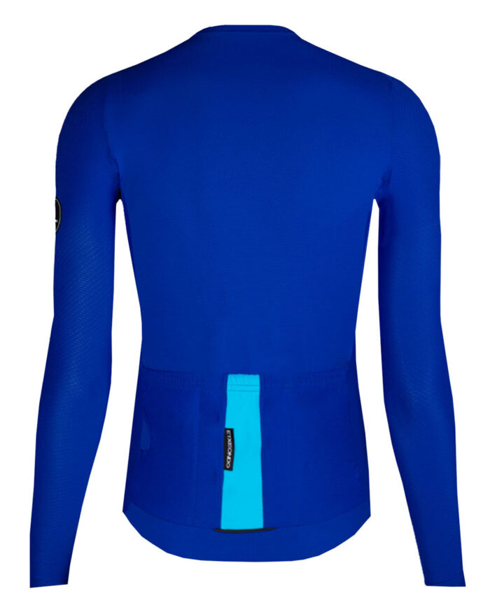 ETXEONDO Maillot Manga Larga Hombre Kena azul tinta / azul cielo - Imagen 2