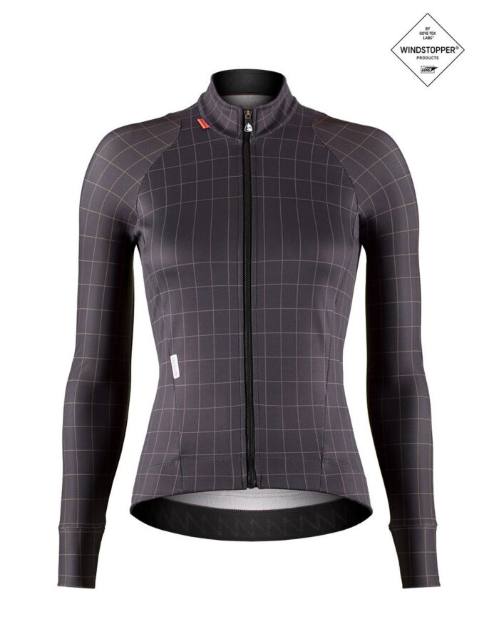 laukia-gr-1 ETXEONDO Chaqueta Mujer Laukia Gore-Tex Windstopper gris / pardo - Imagen 1