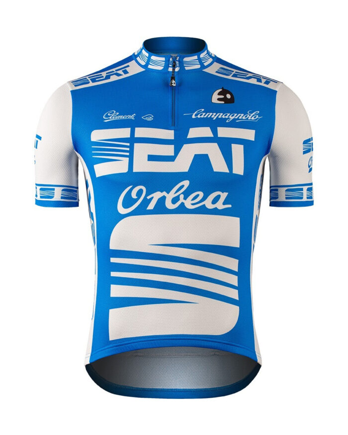 ETXEONDO Maillot Manga Corta Hombre Seat Orbea azul / blanco - Imagen 1