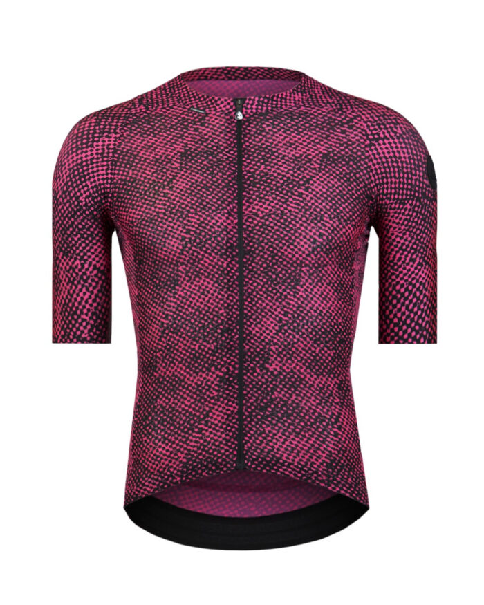ETXEONDO Maillot Manga Corta Hombre Trama rosa - Imagen 1