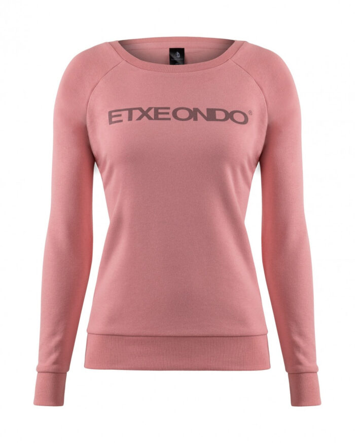 ETXEONDO Sudadera Casual Mujer rosa - Imagen 1