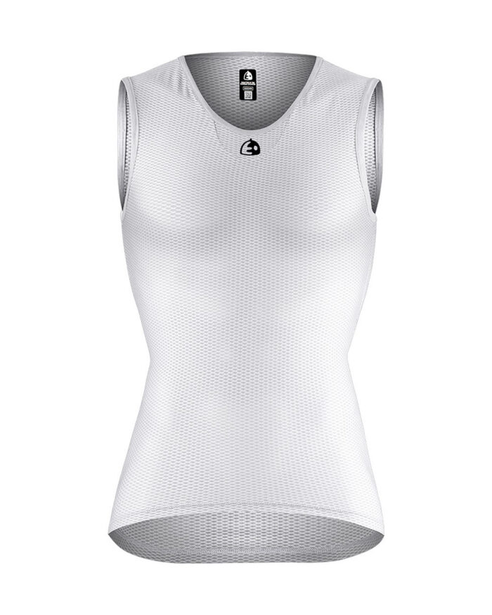sarea-bl-1 ETXEONDO Camiseta Interior Sin Mangas Mujer Sarea blanco - Imagen 1