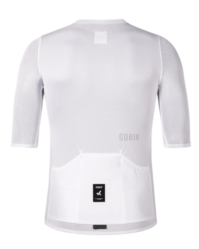 GOBIK Maillot Manga Corta Unisex Carrera 3.0 White - Imagen 2