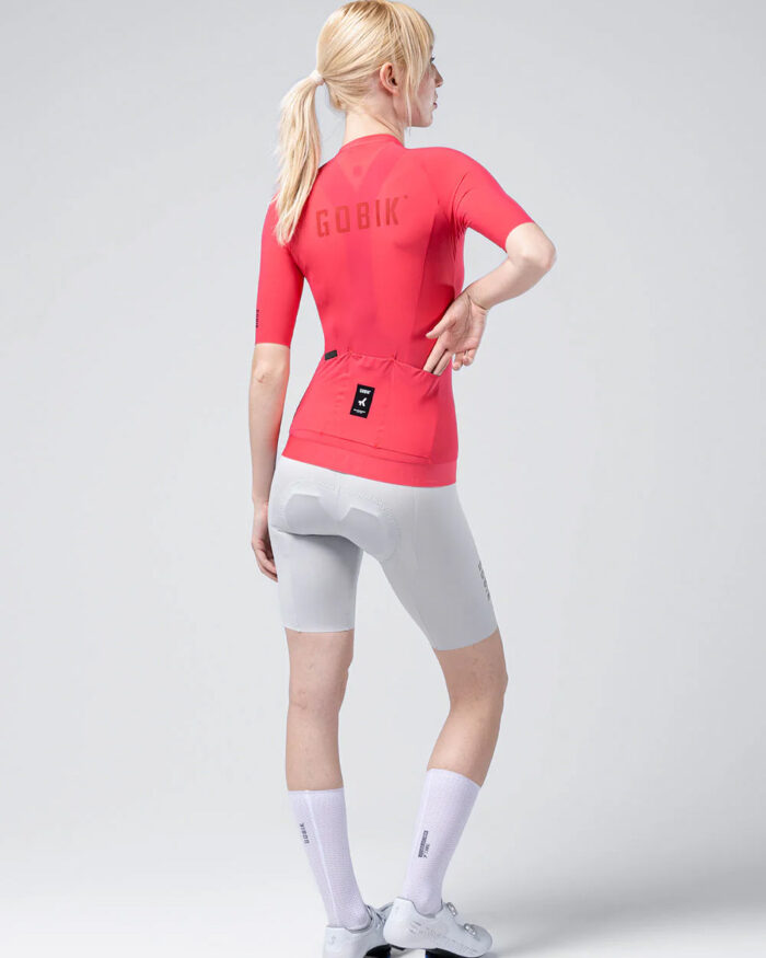 GOBIK Maillot Manga Corta Unisex CX Solid Cerise - Imagen 6
