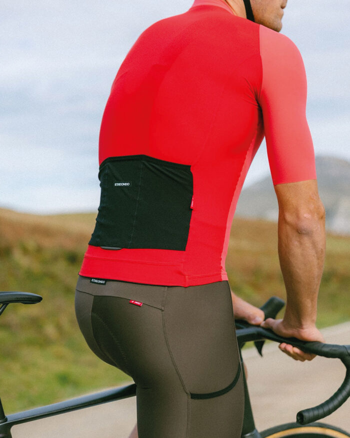 ETXEONDO Maillot Manga Corta Hombre Alde 110 coral / rojo - Imagen 4