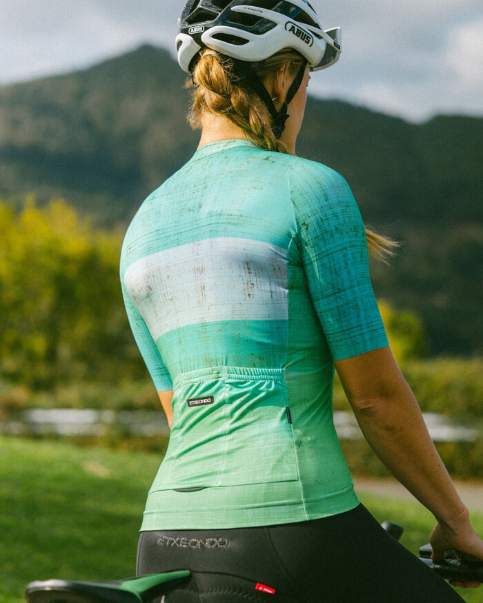 ETXEONDO Maillot Manga Corta Mujer Alaia verde manzana - Imagen 4