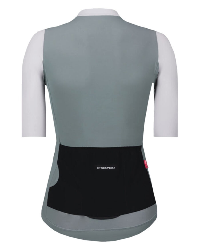 ETXEONDO Maillot Manga Corta Mujer Alda 110 gris nube / gris piedra - Imagen 2