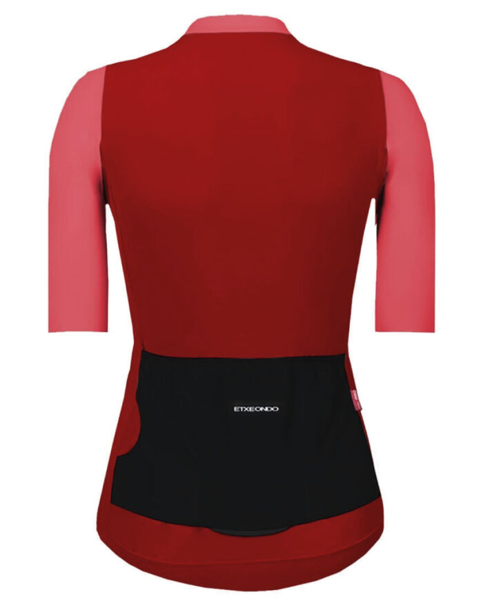 ETXEONDO Maillot Manga Corta Mujer Alda 110 coral / rojo - Imagen 2