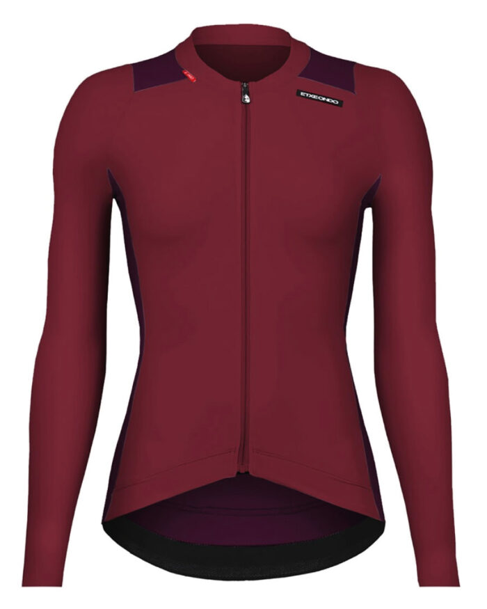 ALDA-RO-1 ETXEONDO Maillot Manga Larga Mujer Alda granate/vino - Imagen 1