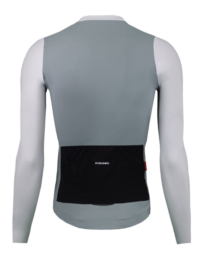ETXEONDO Maillot Manga Larga Hombre Alde gris nube / gris piedra - Imagen 2