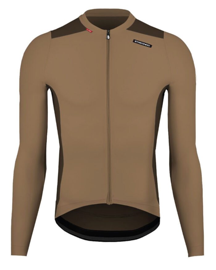 ALDE-PAR-1 ETXEONDO Maillot Manga Larga Hombre Alde pardo / chocolate - Imagen 1