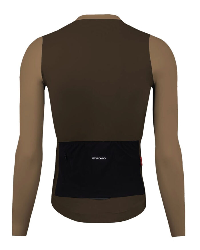 ETXEONDO Maillot Manga Larga Hombre Alde pardo / chocolate - Imagen 2