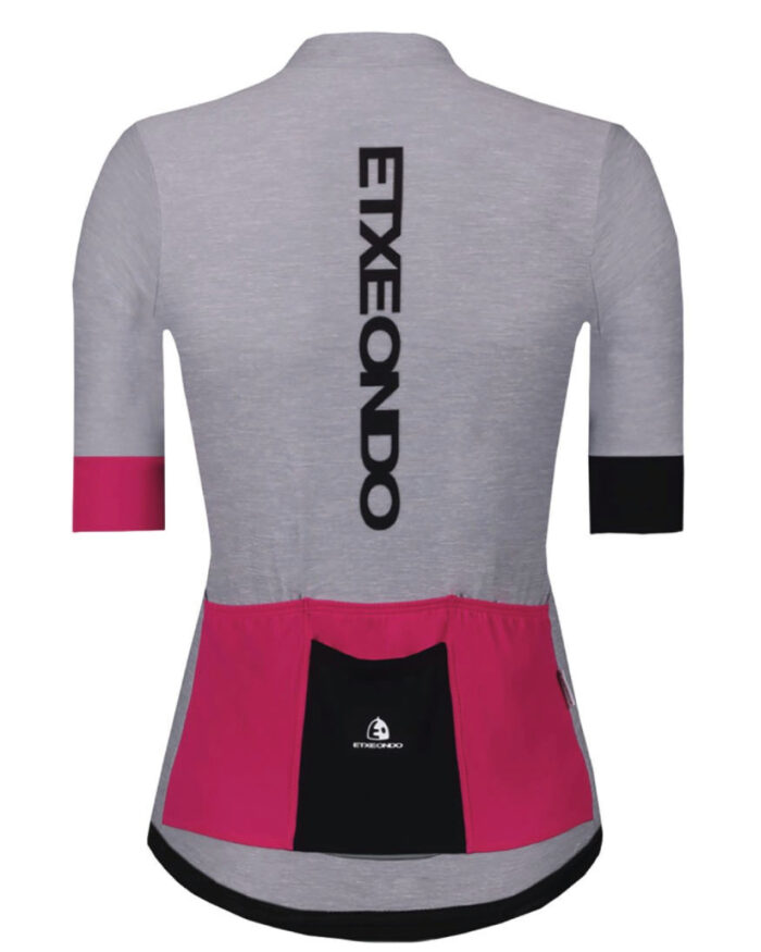 ETXEONDO Maillot Manga Corta Mujer Basoa gris vigore - Imagen 2