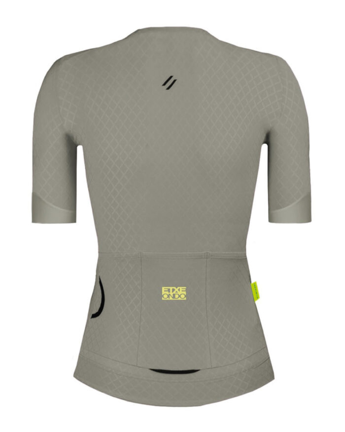 ETXEONDO Maillot Manga Corta Mujer Mira gris topo - Imagen 2