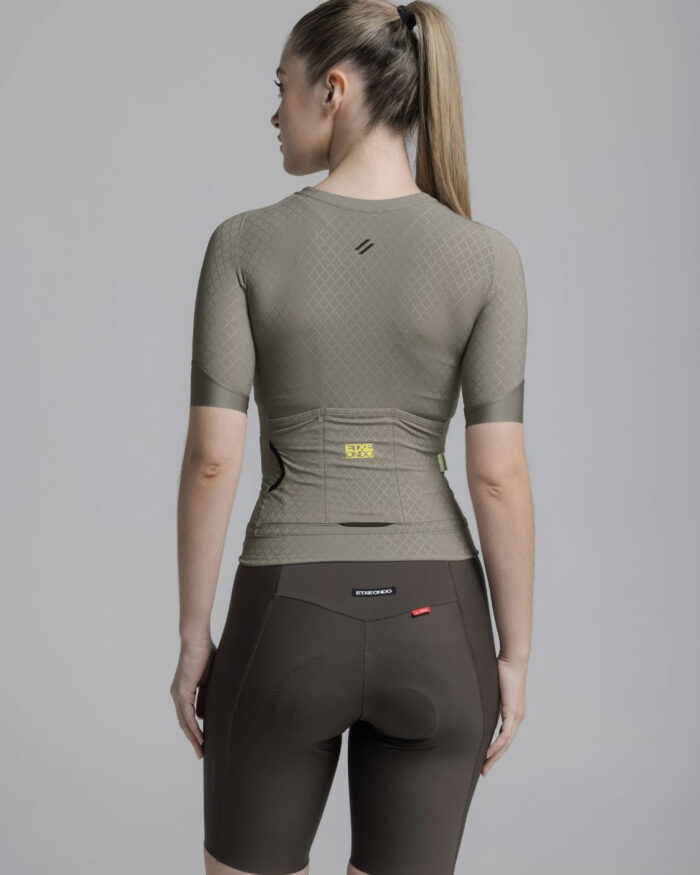 ETXEONDO Maillot Manga Corta Mujer Mira gris topo - Imagen 4