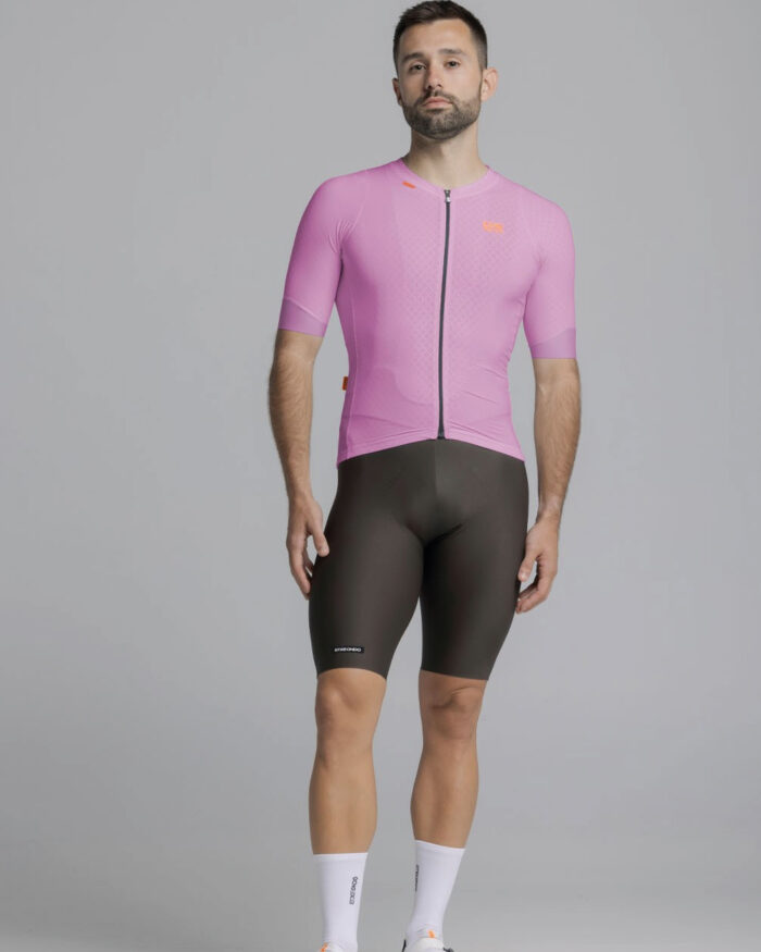 ETXEONDO Maillot Manga Corta Hombre Mira rosa orquidea - Imagen 3