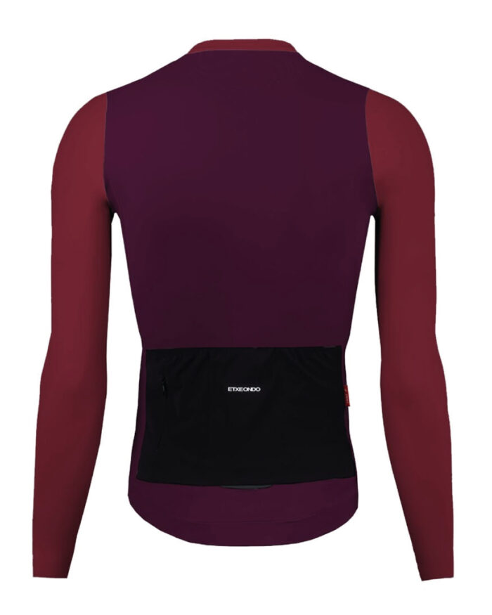 ETXEONDO Maillot Manga Larga Hombre Alde granate / vino - Imagen 2