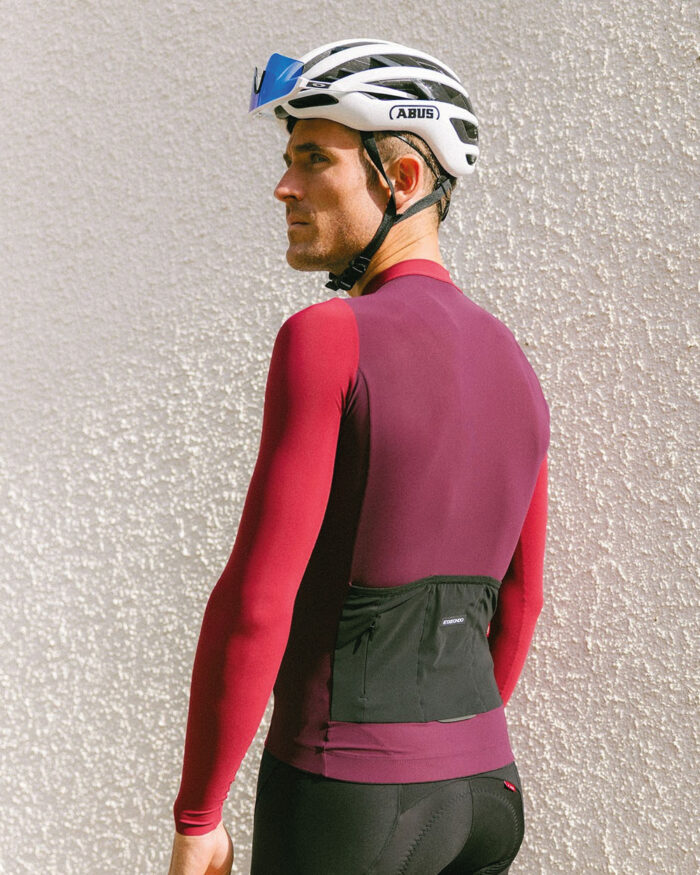 ETXEONDO Maillot Manga Larga Hombre Alde granate / vino - Imagen 4
