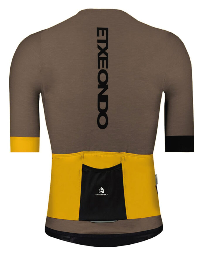 ETXEONDO Maillot Manga Corta Hombre Baso marrón vigore - Imagen 2