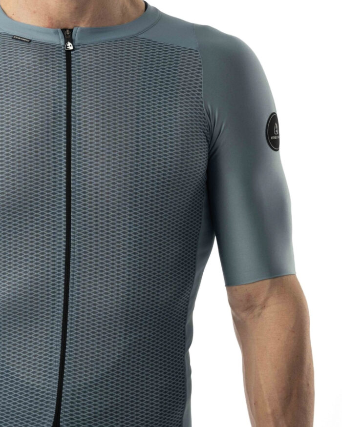 ETXEONDO Maillot Manga Corta Hombre Gara gris azulado - Imagen 3
