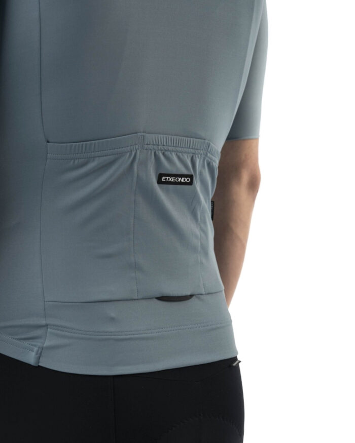 ETXEONDO Maillot Manga Corta Hombre Gara gris azulado - Imagen 4