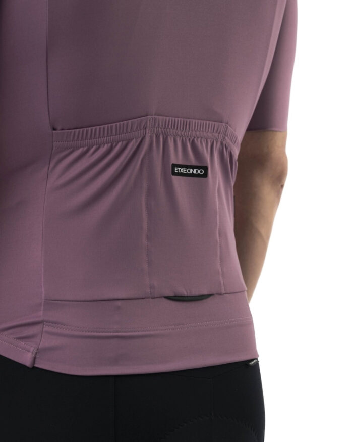 ETXEONDO Maillot Manga Corta Hombre Gara berenjena - Imagen 4