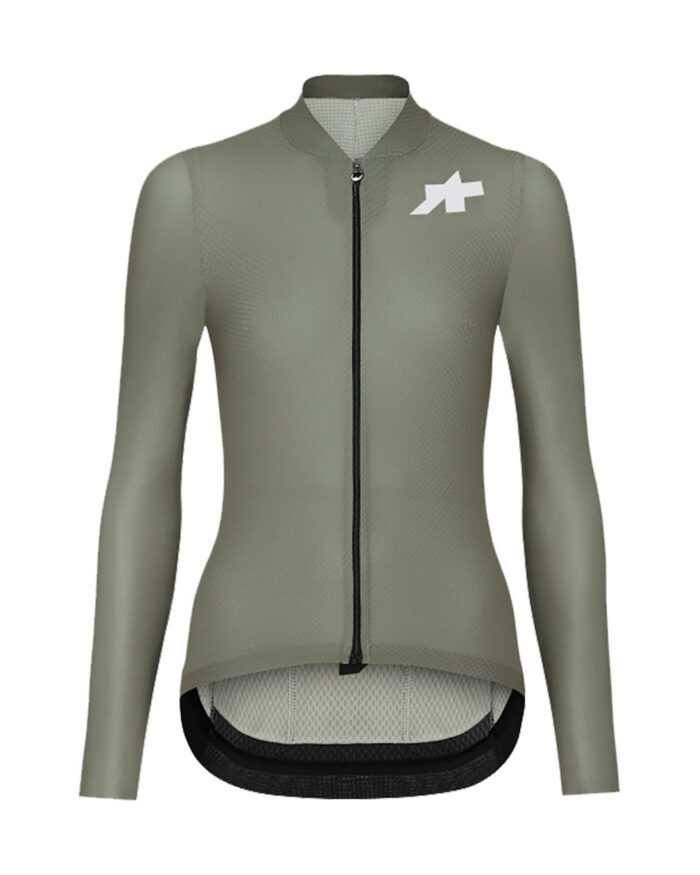 12.24.436.6Q-1 ASSOS Maillot Manga Larga Mujer Uma GT S11 Evo Edge Green - Imagen 1