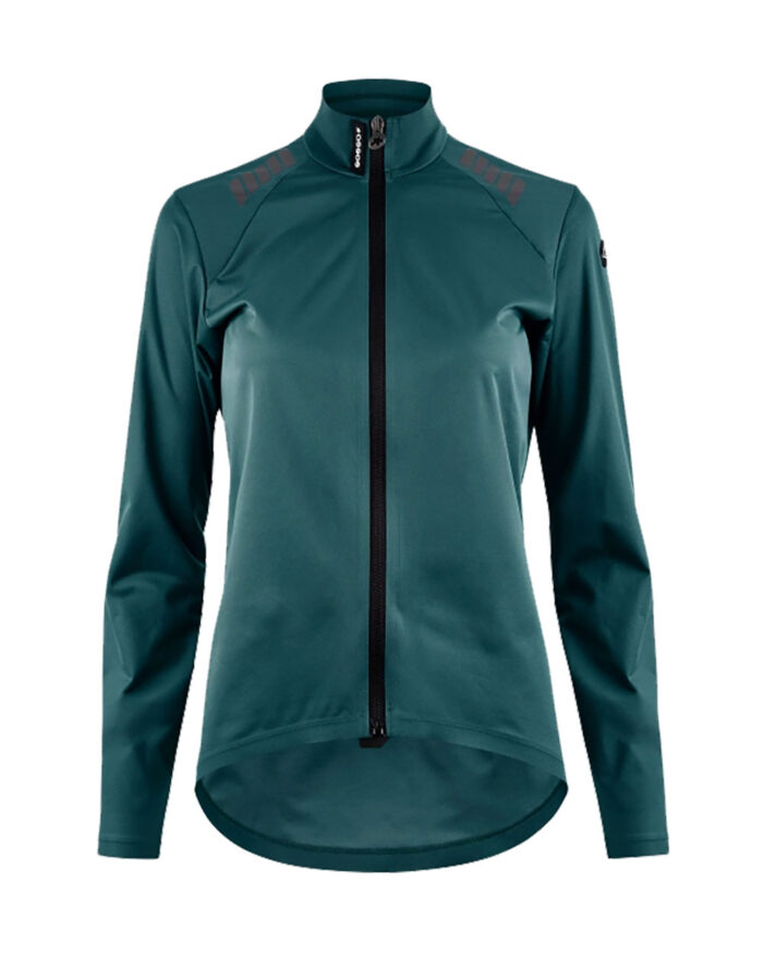 ASSOS Chubasquero Mujer Uma GT Shell Jacket S11 Foundation Green - Imagen 1